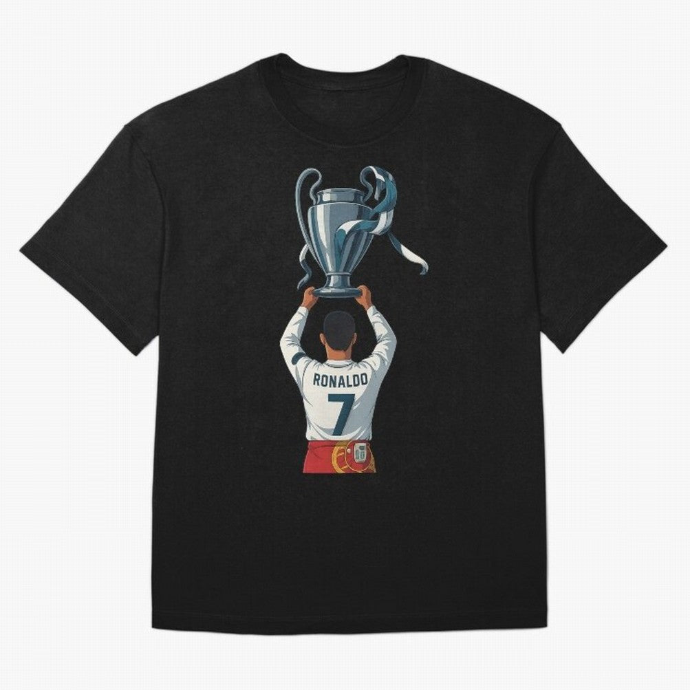 Ronaldo Oversized T-Shirt Show Love for Legendary Goals in Match Day Hype around FIFA World Cup 2026, Neymar, Haaland and Cristiano Ronaldo, Portugal, Spain and Germany, Goal Celebration Energy, Supporter Heritage, Football Icons and Worldwide