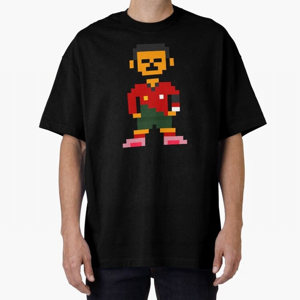Pixel Pose Ronaldo Oversized T-Shirt Experience the Global Stage of the FIFA World Cup 2026 Group Stage Journey through Neymar Highlights, England and Germany Pride, Game Day Rituals, Football Legends, Country Pride and the Road to the Final; Built