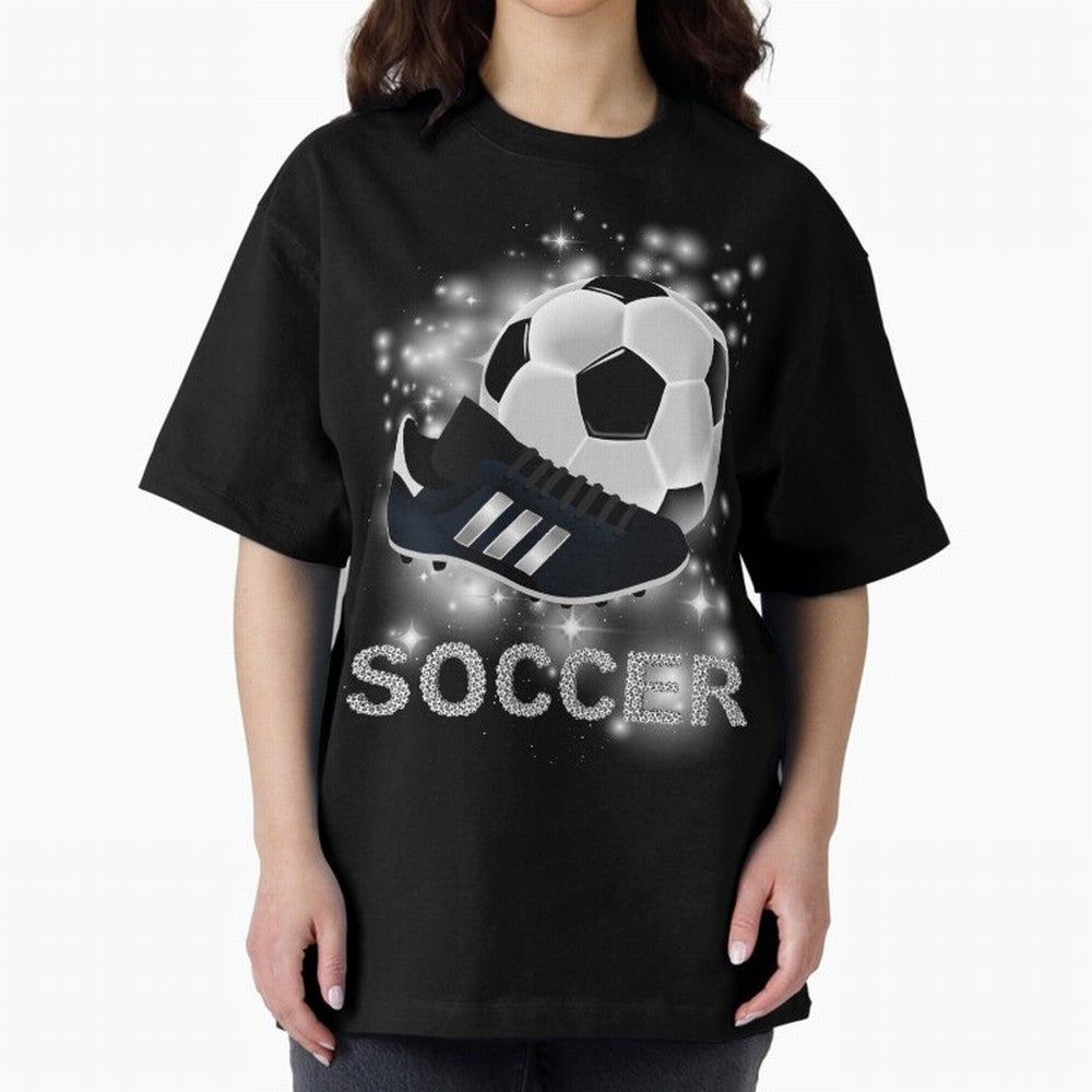 Soccer lover, passion for the ball Oversized T-Shirt Refresh Match Day Hype around FIFA World Cup 2026 Group Stage, CR7 and Messi, Portugal, Vintage Soccer Flavor, Modern Football Stars, National Flags and Final Night Emotion; Ideal for Fans Who