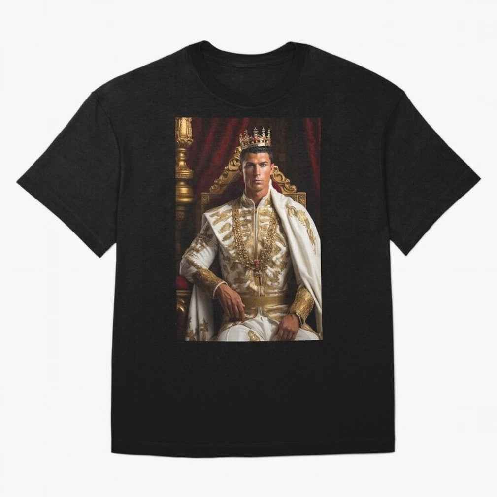 Ronaldo king Oversized T-Shirt Build FIFA World Cup 2026 Group Stage Connected to CR7 and Messi, Brazil, Portugal and Argentina Energy, Worldwide Fan Energy, Dramatic Goals, Stadium Lights and Championship Celebrations; Ideal for Football Dads,