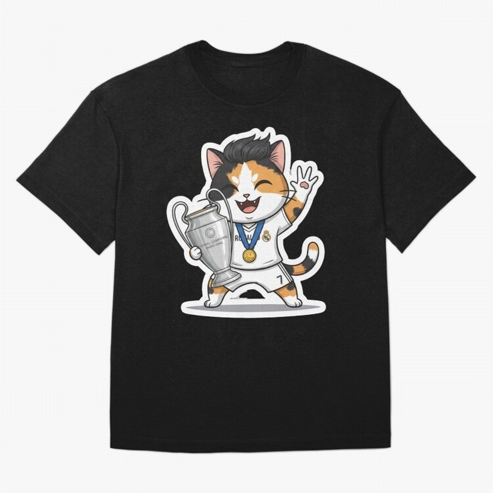 Kitten - Ucl Tittle | Ronaldo Oversized T-Shirt Show Up for the Glory of FIFA World Cup 2026 Spirit, Connected to France, CR7 and Messi, Supporter Pride, Iconic Celebrations, Legendary Names and Global Match Day Energy; Great for Supporters Who