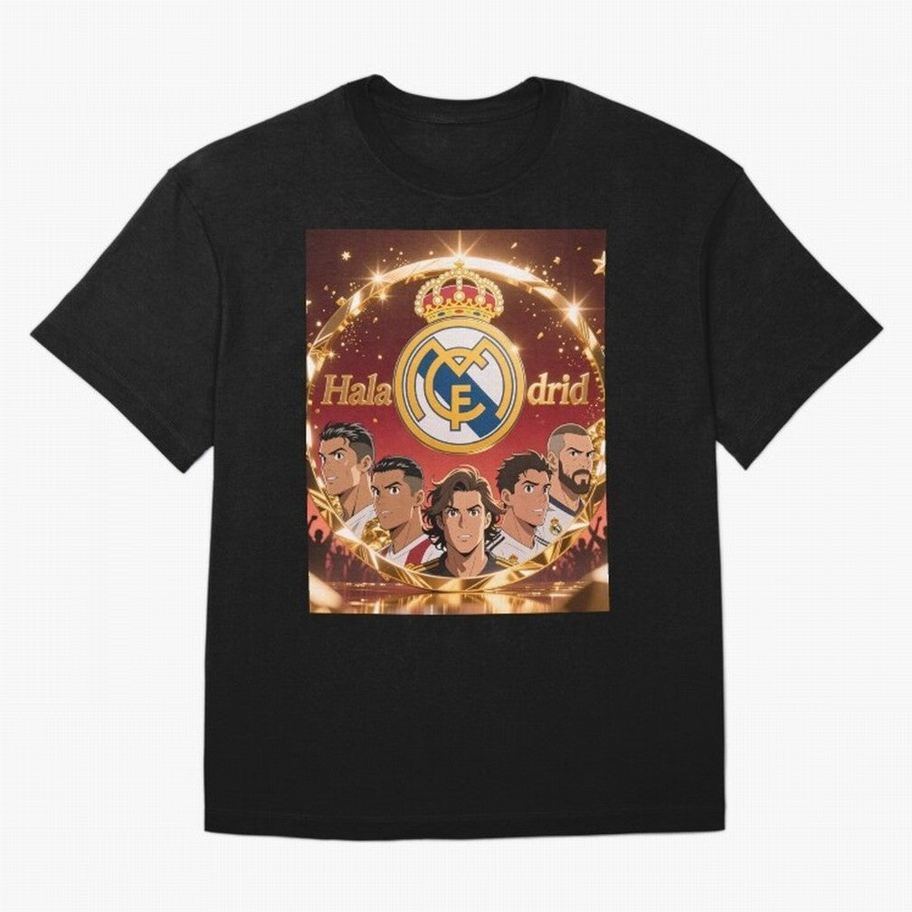 Estrellas del Real Madrid Oversized T-Shirt Show Your Love for Global Football Passion for FIFA World Cup 2026 Group Stage, Celebrating CR7 and Messi, Brazil, Fan Favorite Moments, National Team Passion, Big Match Drama and Soccer History; Perfect