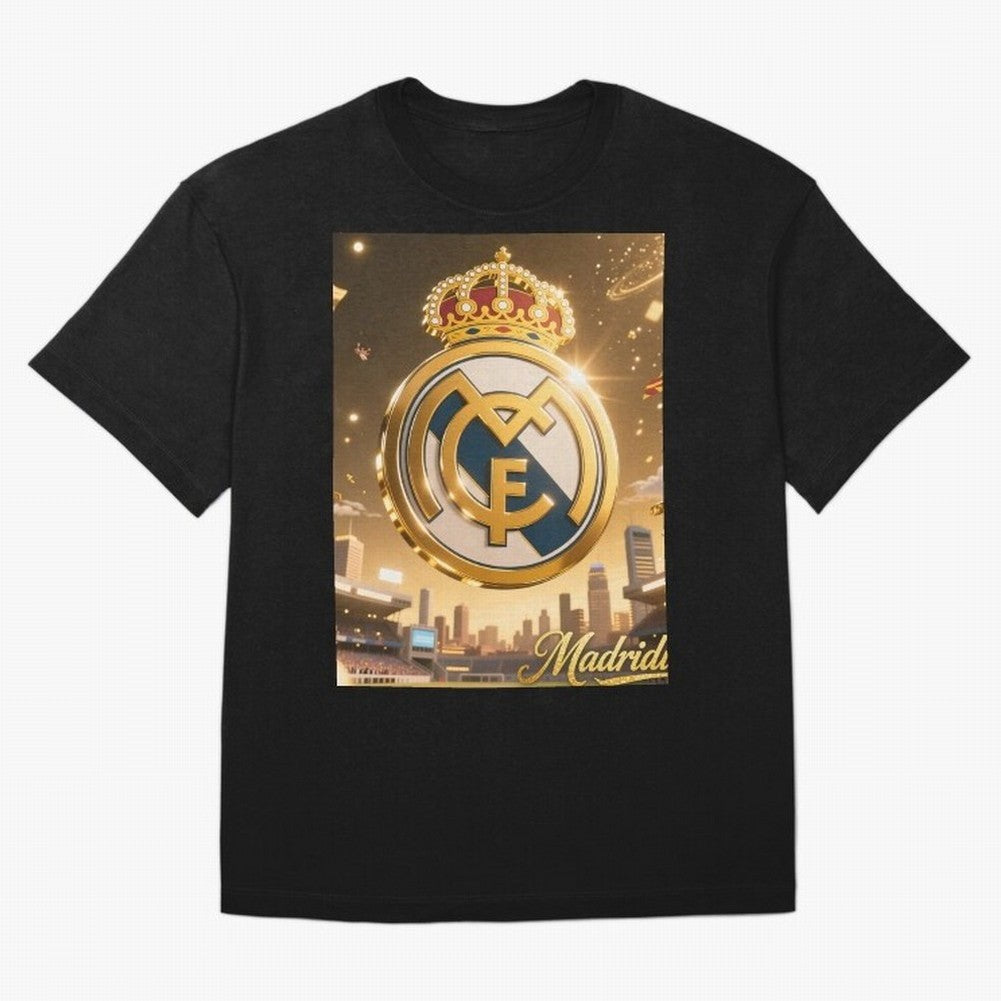 Madridistas Oversized T-Shirt Carry National Pride through FIFA World Cup 2026 USA Canada Mexico Spirit, Capturing Brazil, CR7, Championship Spirit, Famous Goals, Roaring Crowds and International Football Unity; Ideal for Fans Who Follow Messi,