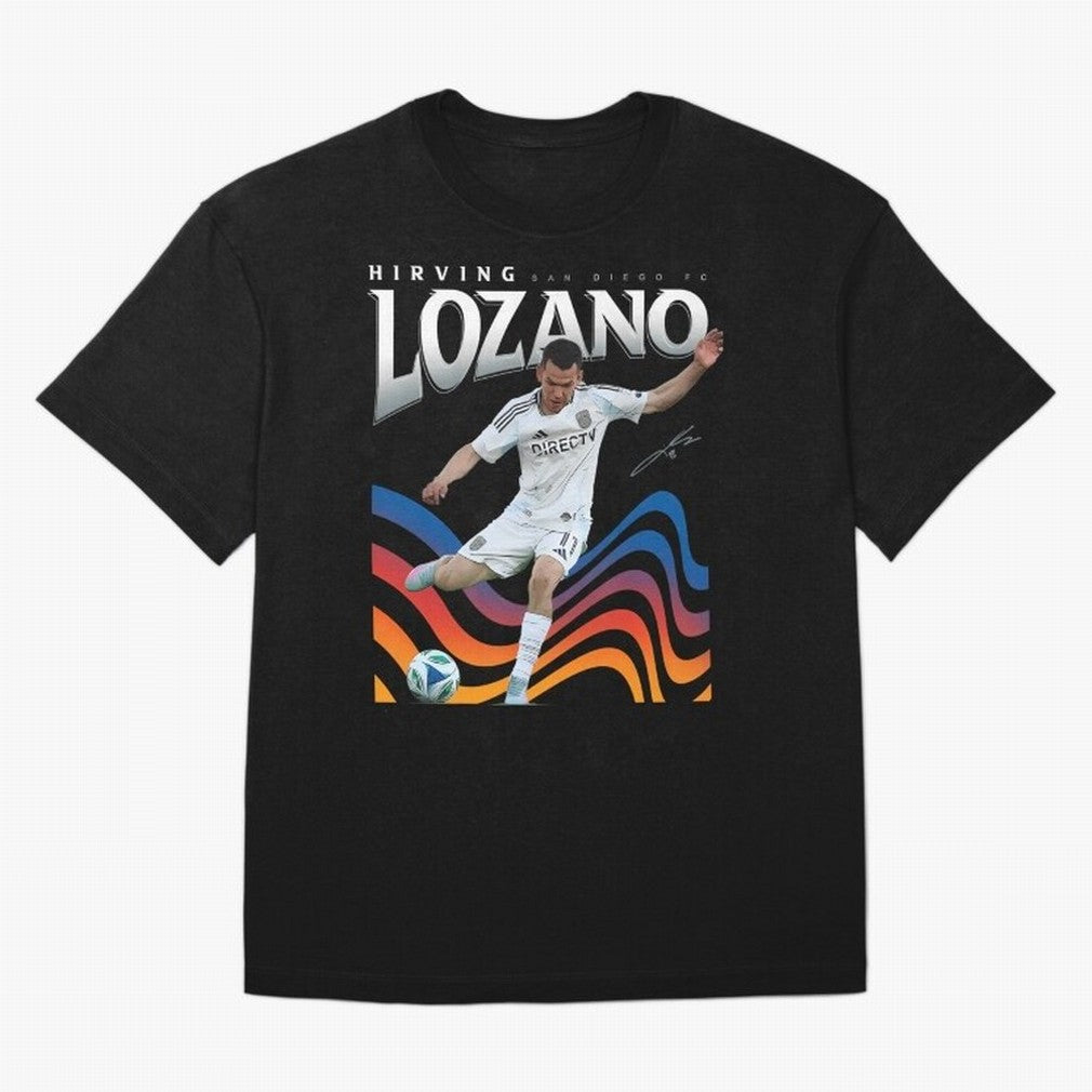 Hirving Lozano San Diego FC Oversized T-Shirt Celebrate Unforgettable Nights in FIFA World Cup 2026 for Fans of Neymar and Brazil, Bringing Stadium Chants, National Pride, Trophy Dreams and Unforgettable Football Memories; Great for Watch Parties,