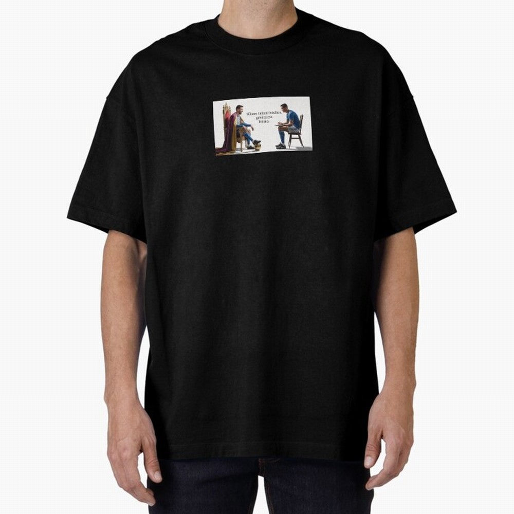 Messi and Ronaldo Oversized T-Shirt Relive Legendary Nights from Match Day Hype around FIFA World Cup 2026, Messi, Germany, Championship Spirit, Famous Goals, Roaring Crowds and International Football Unity; Created for Match Day Parties, Soccer