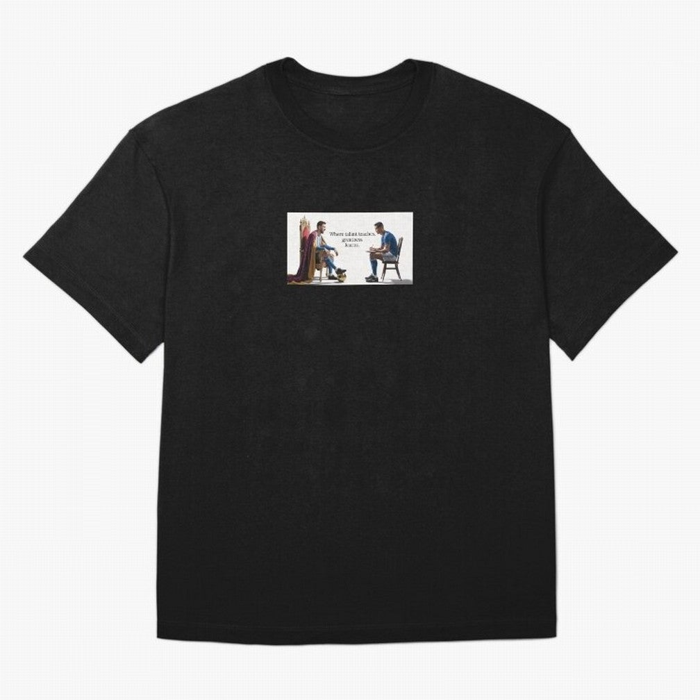 Messi and Ronaldo Oversized T-Shirt Relive Legendary Nights from Match Day Hype around FIFA World Cup 2026, Messi, Germany, Championship Spirit, Famous Goals, Roaring Crowds and International Football Unity; Created for Match Day Parties, Soccer