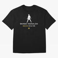 Skinny Ronaldo The Greatest Of All Time White Oversized T-Shirt Celebrate the Road through FIFA World Cup 2026 Group Stage for Fans of Messi, CR7 and Mbappe and Brazil, Bringing Champion Mindset, Group Stage Buzz, Knockout Tension and Passionate