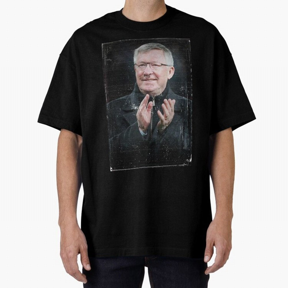 Sir Alex Ferguson Oversized T-Shirt Bring a Champion Mindset to FIFA World Cup 2026 USA Canada Mexico Filled with Neymar, Haaland and Cristiano Ronaldo, Brazil Energy, Worldwide Fan Energy, Dramatic Goals, Stadium Lights and Championship