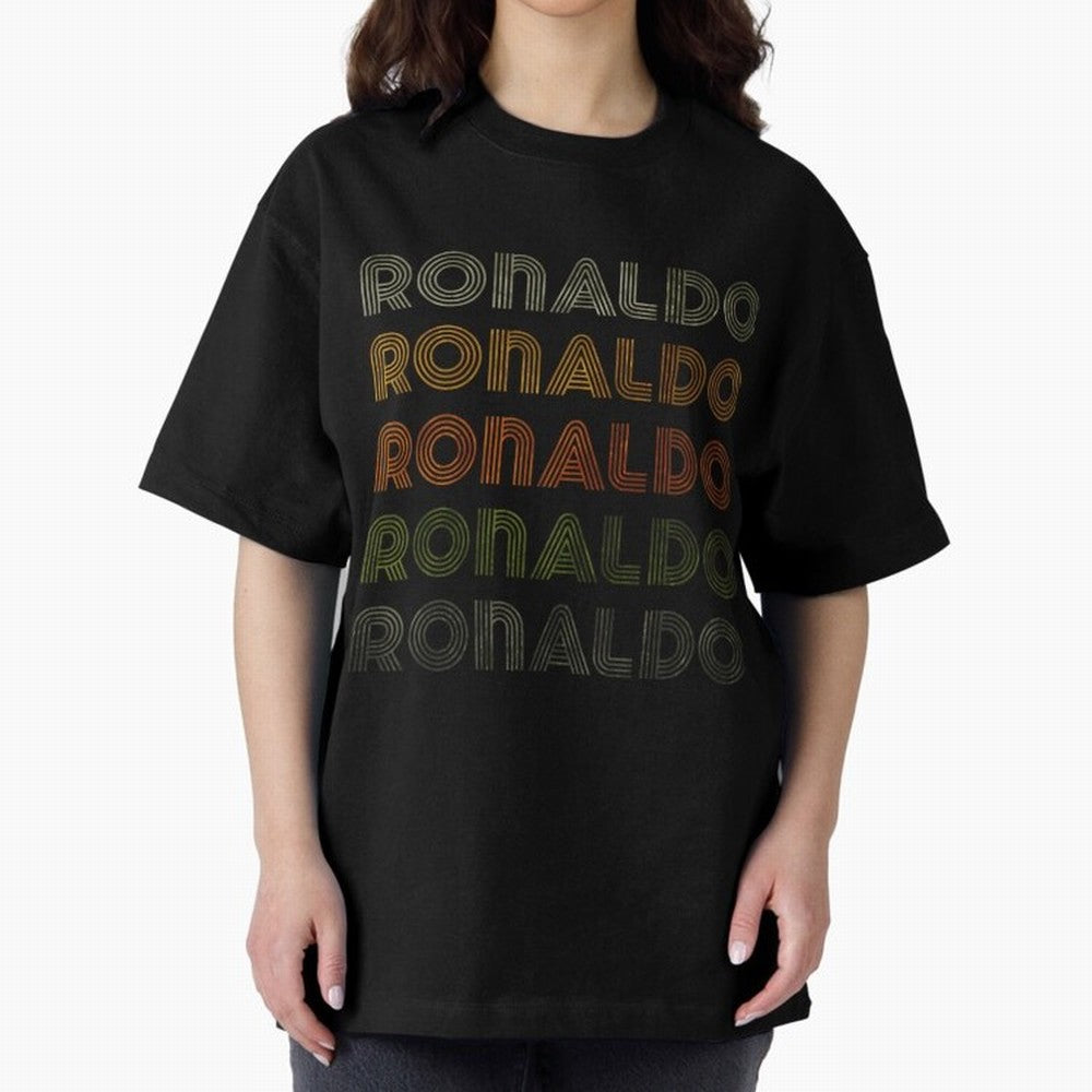 Love Heart Ronaldo Tee GrungeVintage Style Black Ronaldo Oversized T-Shirt Experience the Global Stage of FIFA World Cup 2026 for Fans of Messi and Cristiano Ronaldo and England, Bringing Game Day Rituals, Football Legends, Country Pride and the