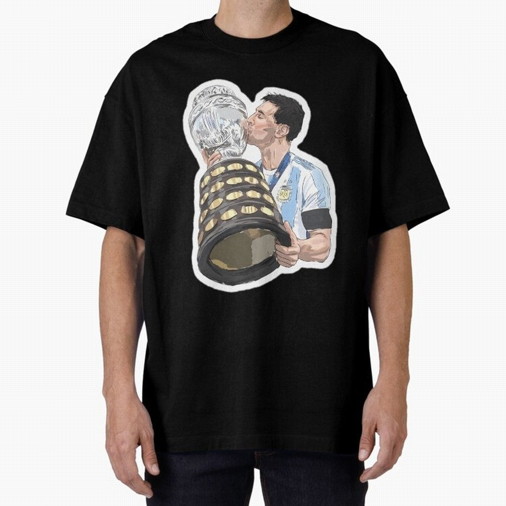 Messi and World Cup Oversized T-Shirt Get Ready for FIFA World Cup 2026 for Fans of Haaland and Mbappe and Argentina and Brazil, Bringing Classic Soccer Heritage, Championship Pressure, Fan Loyalty and International Pride; Ideal for Passionate Fans