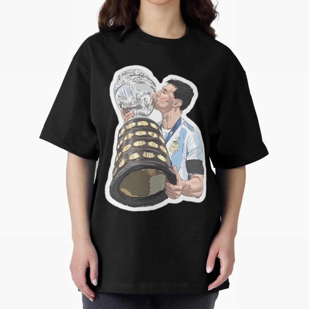 Messi and World Cup Oversized T-Shirt Get Ready for FIFA World Cup 2026 for Fans of Haaland and Mbappe and Argentina and Brazil, Bringing Classic Soccer Heritage, Championship Pressure, Fan Loyalty and International Pride; Ideal for Passionate Fans