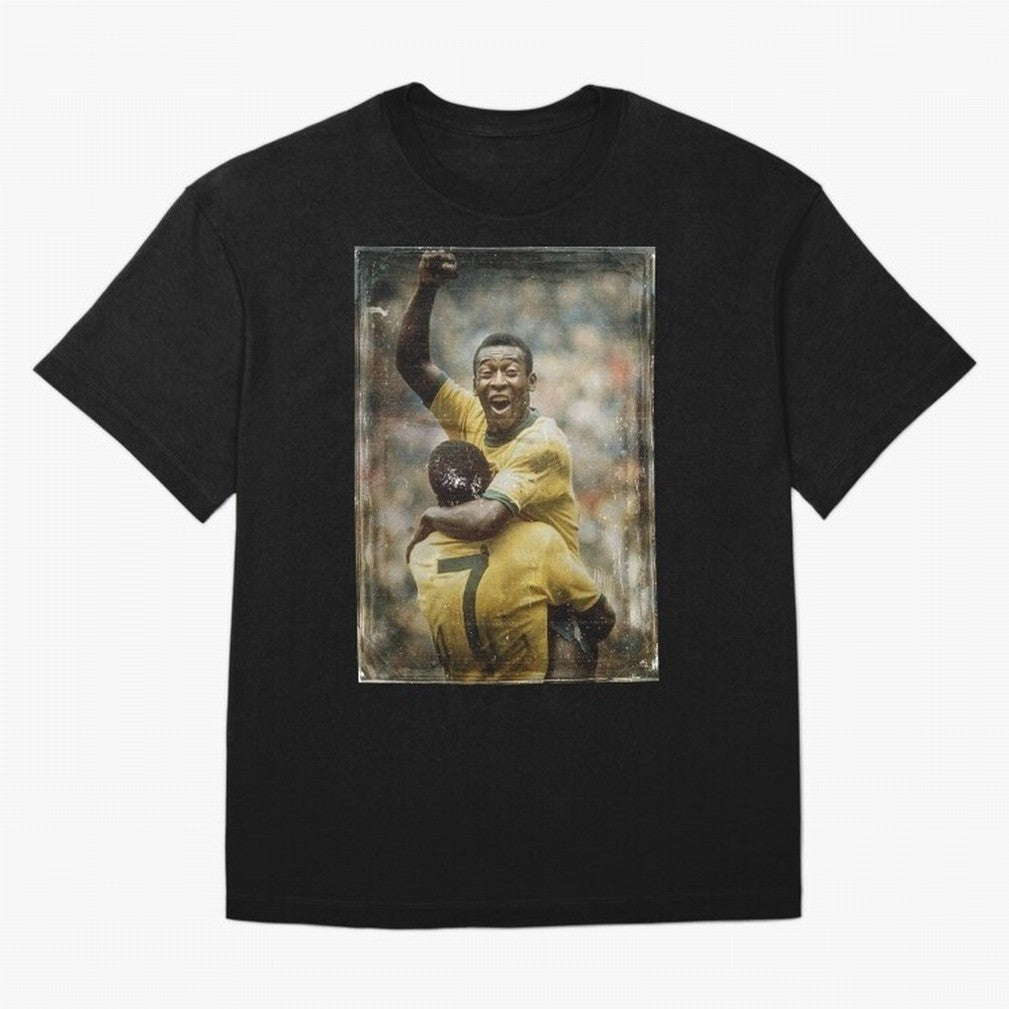 Pele Celebration Vintage Oversized T-Shirt Celebrate Rivalries and Pride in FIFA World Cup 2026 Group Stage Spirit, Connected to England, France and Netherlands, Neymar, Football Passion, Legendary Performances, Festival Vibes and Supporter