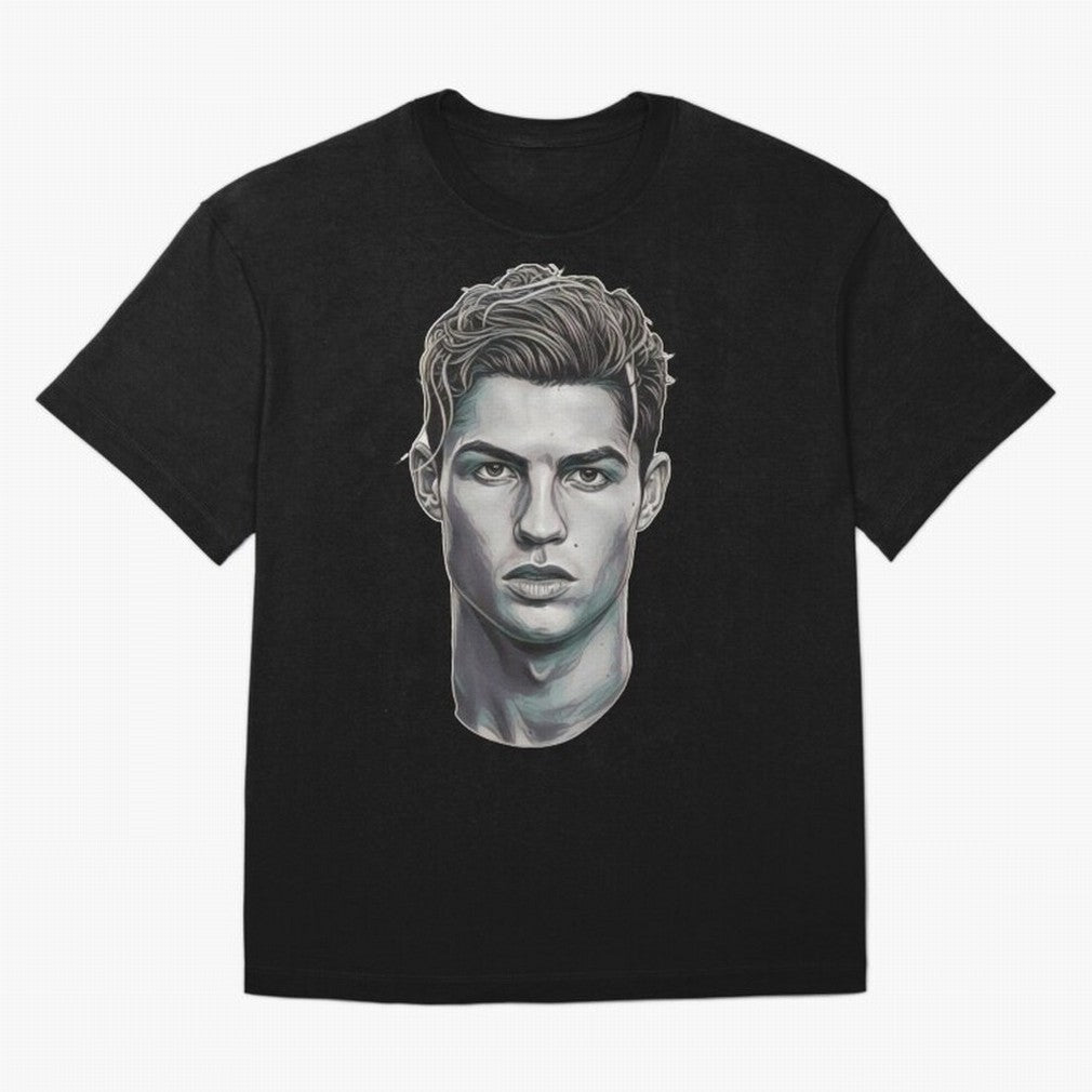 Ronaldo drawing 2008 Oversized T-Shirt Show Your Love for the FIFA World Cup 2026 USA Canada Mexico Journey through Neymar, Haaland and Cristiano Ronaldo Highlights, Portugal Pride, Stadium Chants, National Pride, Trophy Dreams and Unforgettable