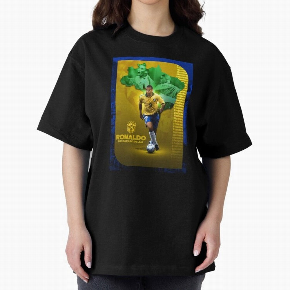 Ronaldo Lu¨ªs Naz¨¢rio de Lima O Fen?meno Brazil Football Legend Oversized T-Shirt Represent FIFA World Cup 2026 for Fans of Haaland and Spain and Netherlands, Bringing Stadium Chants, National Pride, Trophy Dreams and Unforgettable Football
