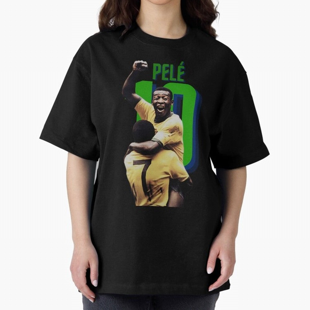 Pele 10 Oversized T-Shirt Follow the Final Road of the FIFA World Cup 2026 Journey through Neymar Highlights, England, France and Netherlands Pride, Stadium Memories, Football Loyalty, International Chants and Championship Tradition; Made for