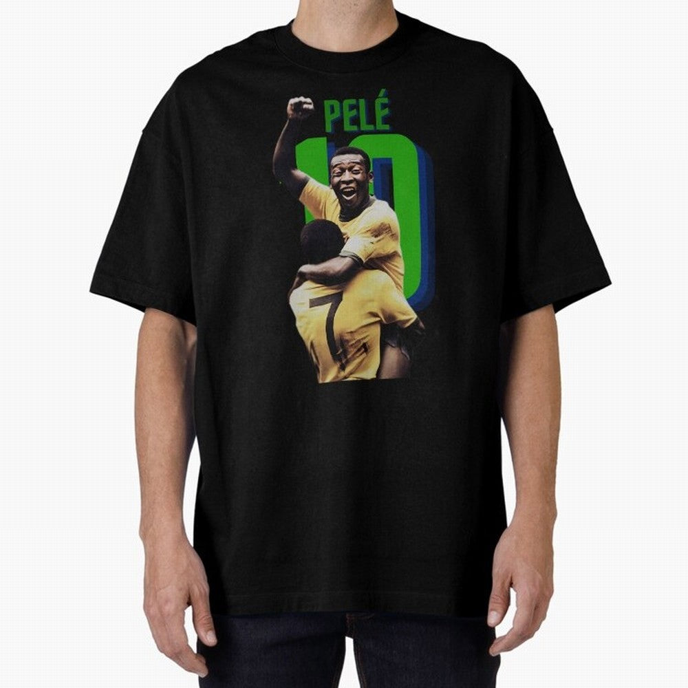 Pele 10 Oversized T-Shirt Follow the Final Road of the FIFA World Cup 2026 Journey through Neymar Highlights, England, France and Netherlands Pride, Stadium Memories, Football Loyalty, International Chants and Championship Tradition; Made for