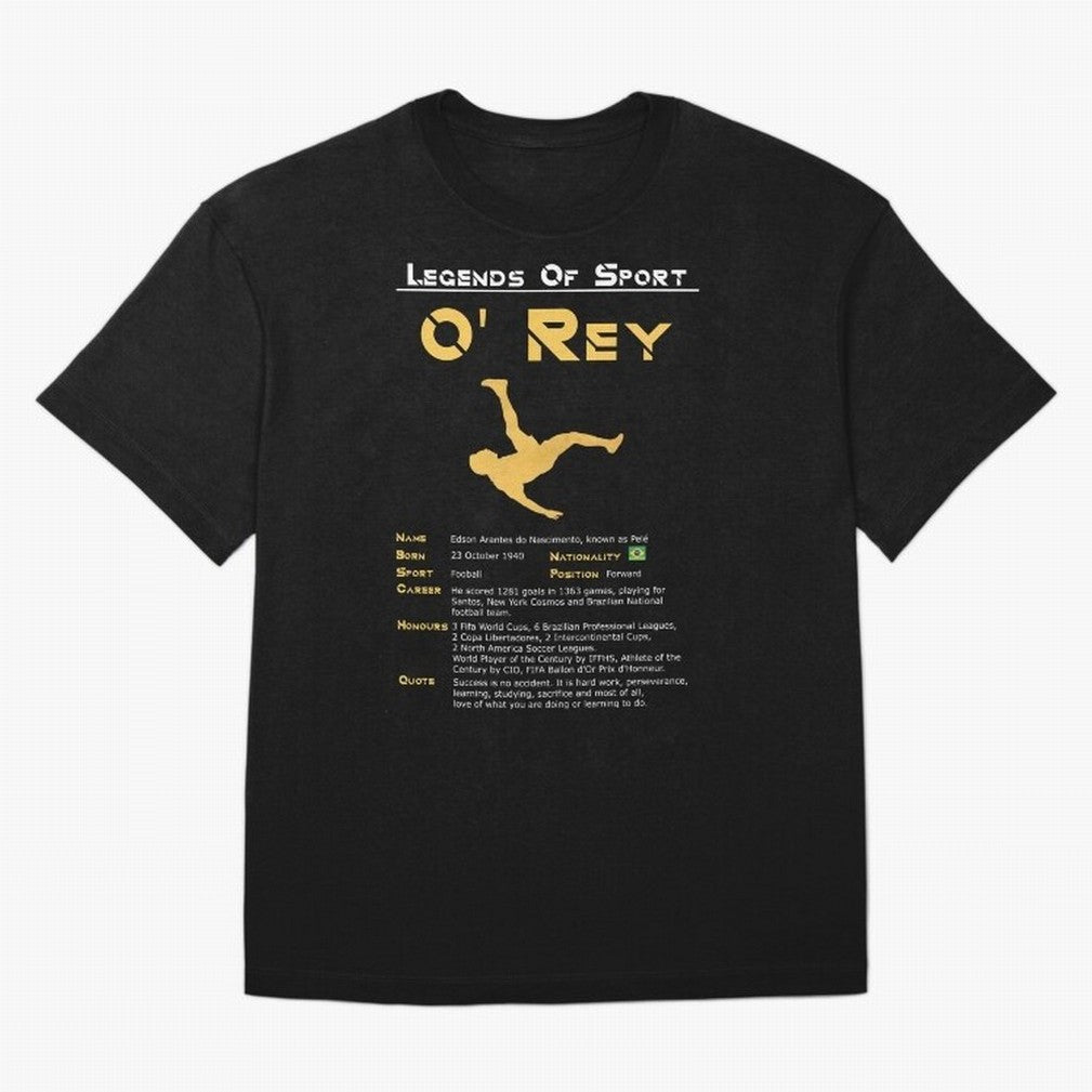 Legends of Sport Pele Pel¨¦ Oversized T-Shirt Live the Energy of FIFA World Cup 2026 Inspired by Neymar, Portugal, Spain and Germany Energy, Worldwide Fan Energy, Dramatic Goals, Stadium Lights and Championship Celebrations; Made for Collectors Who