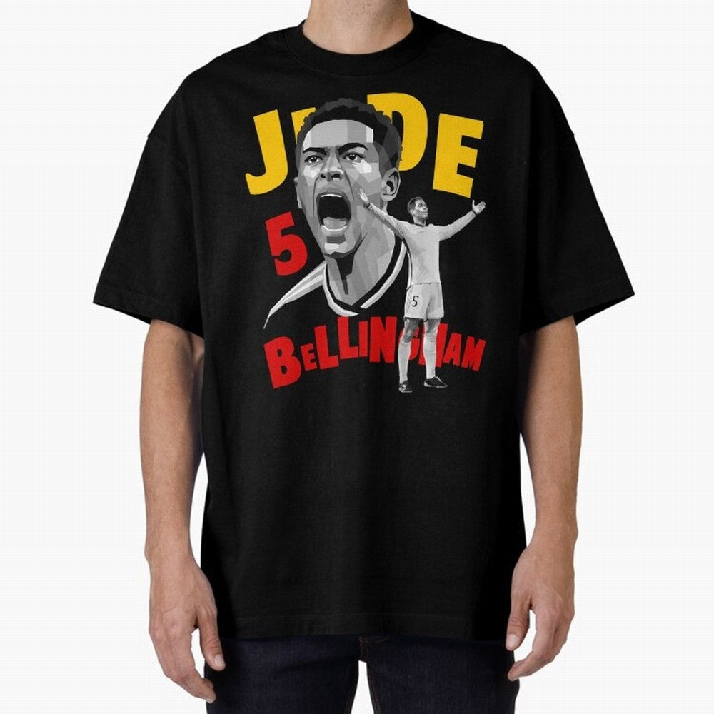 Jude Bellingham Oversized T-Shirt Join the Countdown to FIFA World Cup 2026 Group Stage Spirit, with Brazil, Portugal and Argentina, CR7, Football History, Final Match Energy, Crowd Noise and Once in a Lifetime Moments; Perfect for Fans,