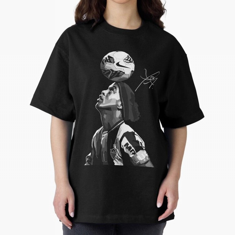 Ronaldinho Black and White Oversized T-Shirt Get Ready for FIFA World Cup 2026 Spirit, Built around Netherlands, Messi, Neymar and Mbappe, Football History, Final Match Energy, Crowd Noise and Once in a Lifetime Moments; Ideal for Fans Who Follow