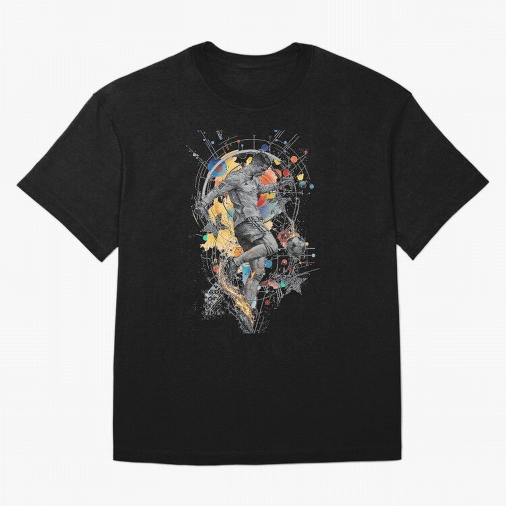 Cosmic Ronaldo Made of Star Stuff Artwork For Football Fans Gift For Soccer Enthusiasts Oversized T-Shirt Celebrate Supporters United by FIFA World Cup 2026 Group Stage Built around Cristiano Ronaldo, Argentina, France and Brazil Energy, Match Day