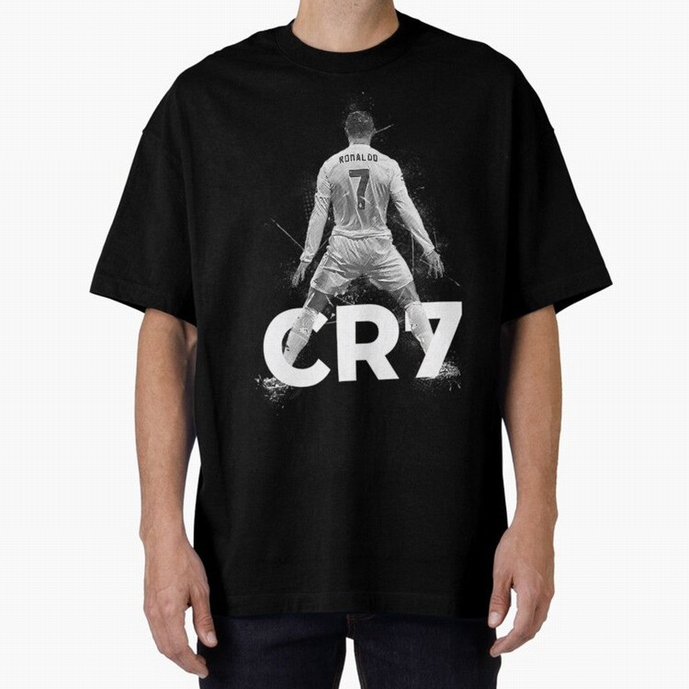 CR7 Ronaldo Celebration Artwork For Football Fans Gift For Soccer Enthusiasts Oversized T-Shirt Keep Football History Alive during the FIFA World Cup 2026 USA Canada Mexico Journey through Mbappe Highlights, France Pride, Championship Spirit,