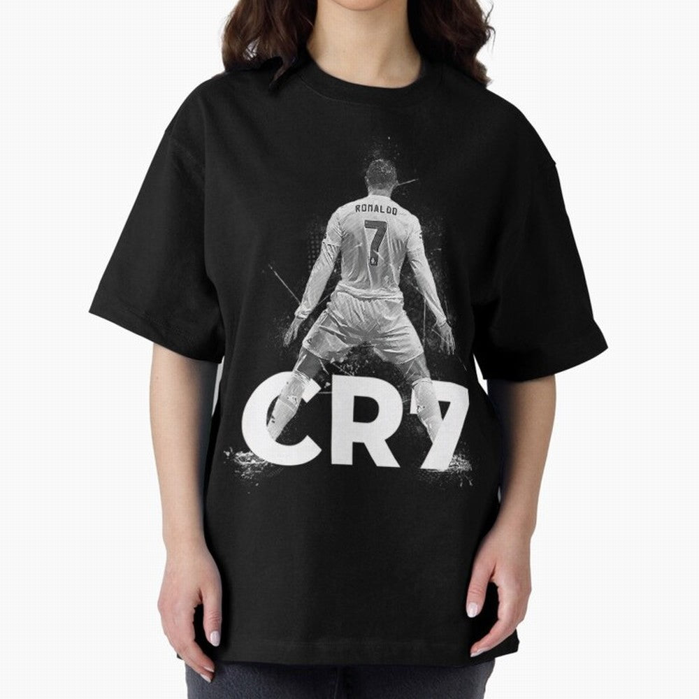 CR7 Ronaldo Celebration Artwork For Football Fans Gift For Soccer Enthusiasts Oversized T-Shirt Keep Football History Alive during the FIFA World Cup 2026 USA Canada Mexico Journey through Mbappe Highlights, France Pride, Championship Spirit,