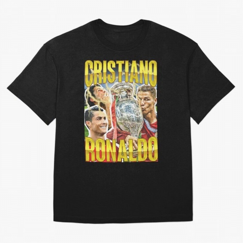 Ronaldo Siuuu Celebration Silhouette Design For Football Fans, Gift For Soccer Enthusiasts Oversized T-Shirt Celebrate Global Passion for FIFA World Cup 2026 Group Stage Made for Mbappe and Neymar, Argentina and Brazil Energy, Game Day Rituals,