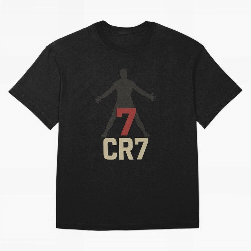 A footballer with a well-known shirt number Oversized T-Shirt Celebrate the Road through FIFA World Cup 2026 Group Stage Spirit, Connected to Argentina, France and Brazil, Cristiano Ronaldo, Haaland and CR7, Worldwide Fan Energy, Dramatic Goals,