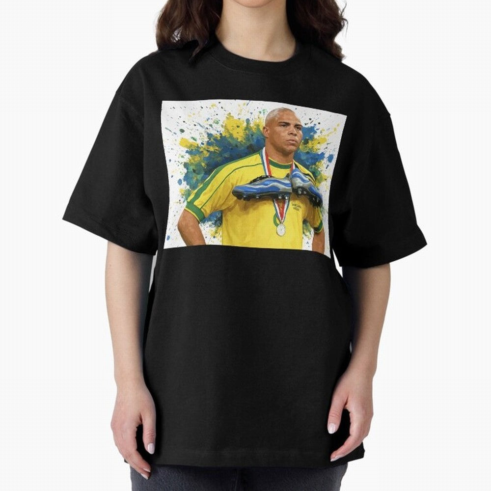 Ronaldo, O Fen?meno Oversized T-Shirt Show Championship Spirit for FIFA World Cup 2026 USA Canada Mexico for Fans of Cristiano Ronaldo, Haaland and CR7 and Portugal, Spain and Germany, Bringing Stadium Memories, Football Loyalty, International