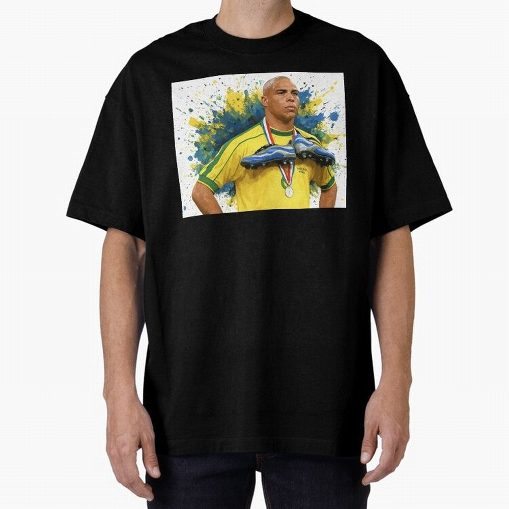 Ronaldo, O Fen?meno Oversized T-Shirt Show Championship Spirit for FIFA World Cup 2026 USA Canada Mexico for Fans of Cristiano Ronaldo, Haaland and CR7 and Portugal, Spain and Germany, Bringing Stadium Memories, Football Loyalty, International