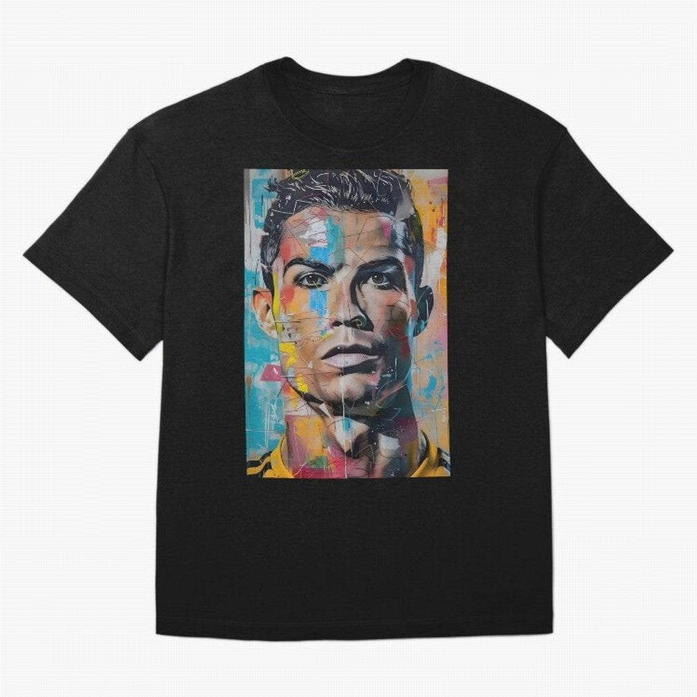 Christiano Ronaldo Oversized T-Shirt Celebrate Fan Culture around FIFA World Cup 2026 USA Canada Mexico Spirit, Celebrating Argentina, France and Brazil, Messi, CR7 and Mbappe, Classic Soccer Heritage, Championship Pressure, Fan Loyalty and