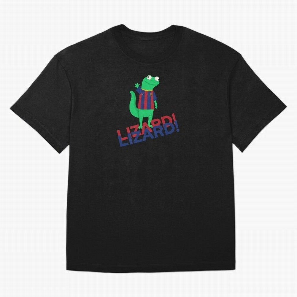 Viral lizard meme fcbarcelona Oversized T-Shirt Make Your Look Match Match Day Hype around FIFA World Cup 2026 USA Canada Mexico, Haaland, Spain and Netherlands, Supporter Pride, Iconic Celebrations, Legendary Names and Global Match Day Energy;