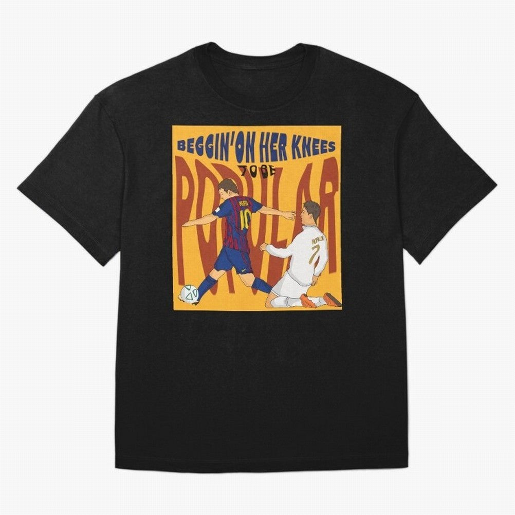 Messi and Ronaldo el classico Oversized T-Shirt Back Your Heroes with Match Day Hype around FIFA World Cup 2026 Group Stage, Haaland and Mbappe, Brazil, Portugal and Argentina, Football History, Final Match Energy, Crowd Noise and Once in a