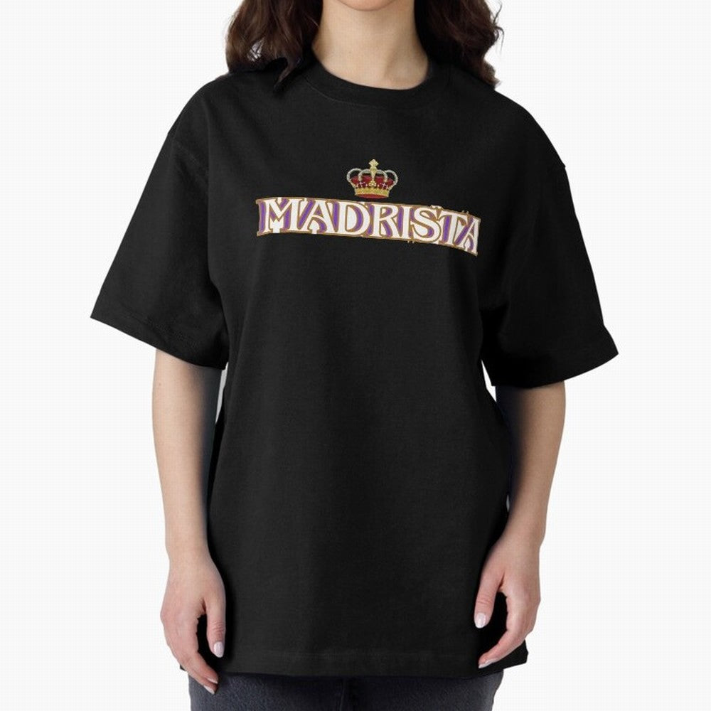 Madrista - Real Madrid Oversized T-Shirt Fuel the Hype around Match Day Hype around FIFA World Cup 2026 Group Stage, Neymar, Haaland and Cristiano Ronaldo, England and Germany, Retro Football Energy, Iconic Rivalries, Trophy Chase Drama and Stadium