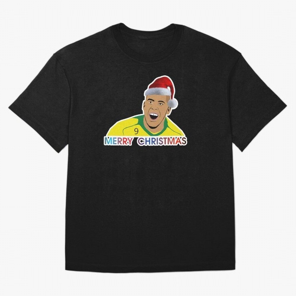 Ronaldo Christmas illustration Oversized T-Shirt Celebrate Classic Football Spirit in FIFA World Cup 2026 USA Canada Mexico Spirit, with Spain and Netherlands, Messi and Cristiano Ronaldo, Supporter Pride, Iconic Celebrations, Legendary Names and