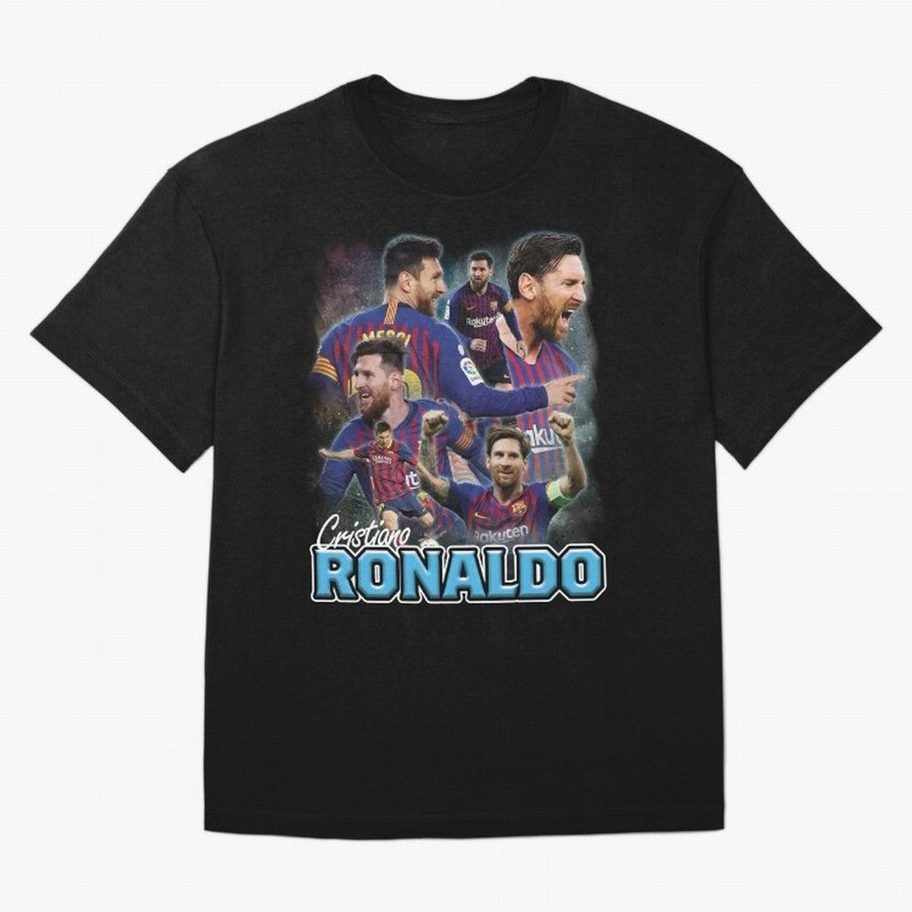 Ronaldo / Messi Pardoy Shirt Oversized T-Shirt Showcase FIFA World Cup 2026 for Fans of Haaland and Portugal, Spain and Germany, Bringing Match Day Excitement, Supporter Culture, Golden Goals and Global Football Passion; Perfect for Fans,