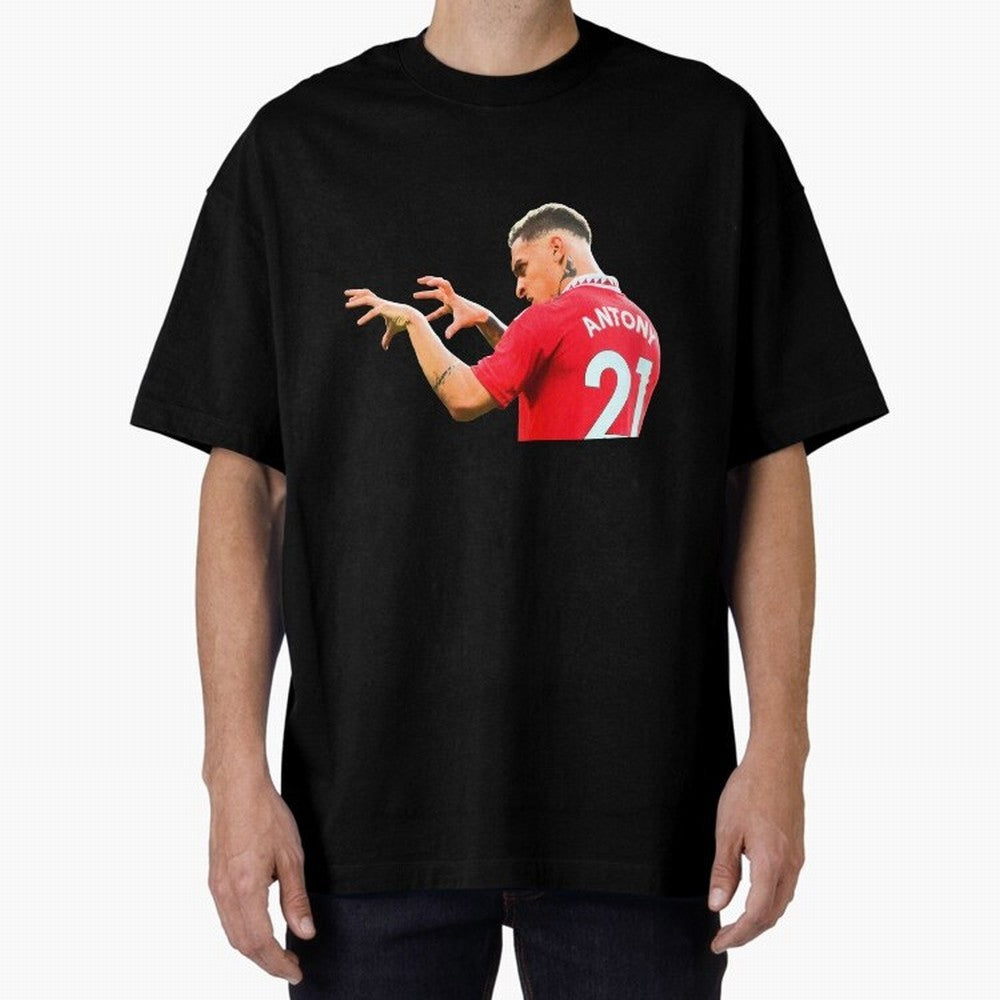 Antony Oversized T-Shirt Stand Out with Spirit from FIFA World Cup 2026 Group Stage for Fans of Mbappe and Neymar and Brazil, Bringing Tournament Hype, Historic Matchups, Family Viewing Parties and Global Sports Pride; Great for Supporters Who Love