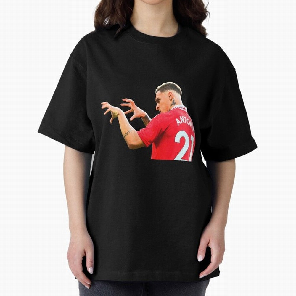 Antony Oversized T-Shirt Stand Out with Spirit from FIFA World Cup 2026 Group Stage for Fans of Mbappe and Neymar and Brazil, Bringing Tournament Hype, Historic Matchups, Family Viewing Parties and Global Sports Pride; Great for Supporters Who Love