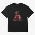King of Manchester Eric Cantona Oversized T-Shirt Celebrate Unforgettable Nights in Global Football Passion for FIFA World Cup 2026, Built around CR7, Spain and Netherlands, Stadium Chants, National Pride, Trophy Dreams and Unforgettable Football