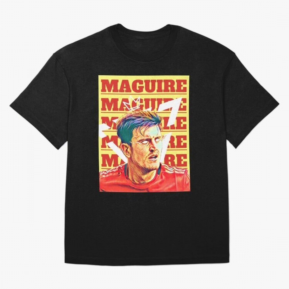 HARRY MAGUIRE, THE CAPTAIN Oversized T-Shirt Represent the Passion of Match Day Hype around FIFA World Cup 2026 Group Stage, CR7 and Messi, Argentina, Game Day Rituals, Football Legends, Country Pride and the Road to the Final; Created for Match