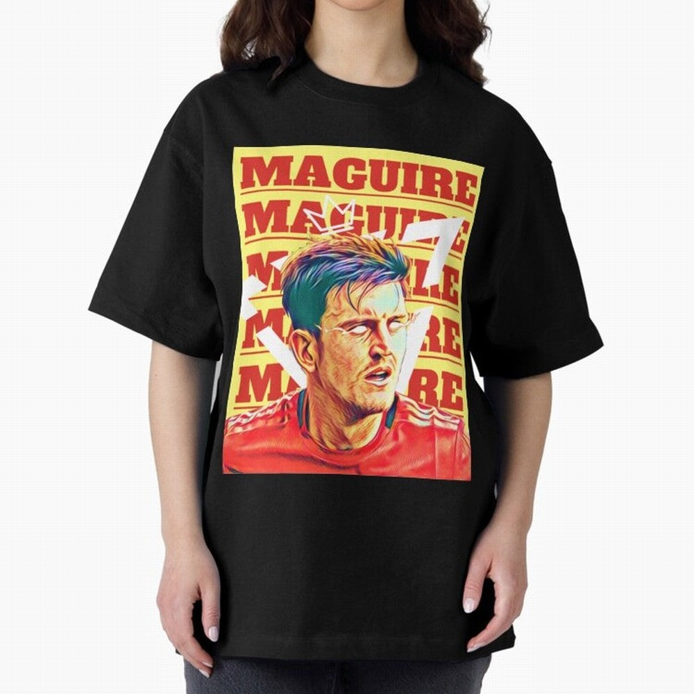 HARRY MAGUIRE, THE CAPTAIN Oversized T-Shirt Represent the Passion of Match Day Hype around FIFA World Cup 2026 Group Stage, CR7 and Messi, Argentina, Game Day Rituals, Football Legends, Country Pride and the Road to the Final; Created for Match