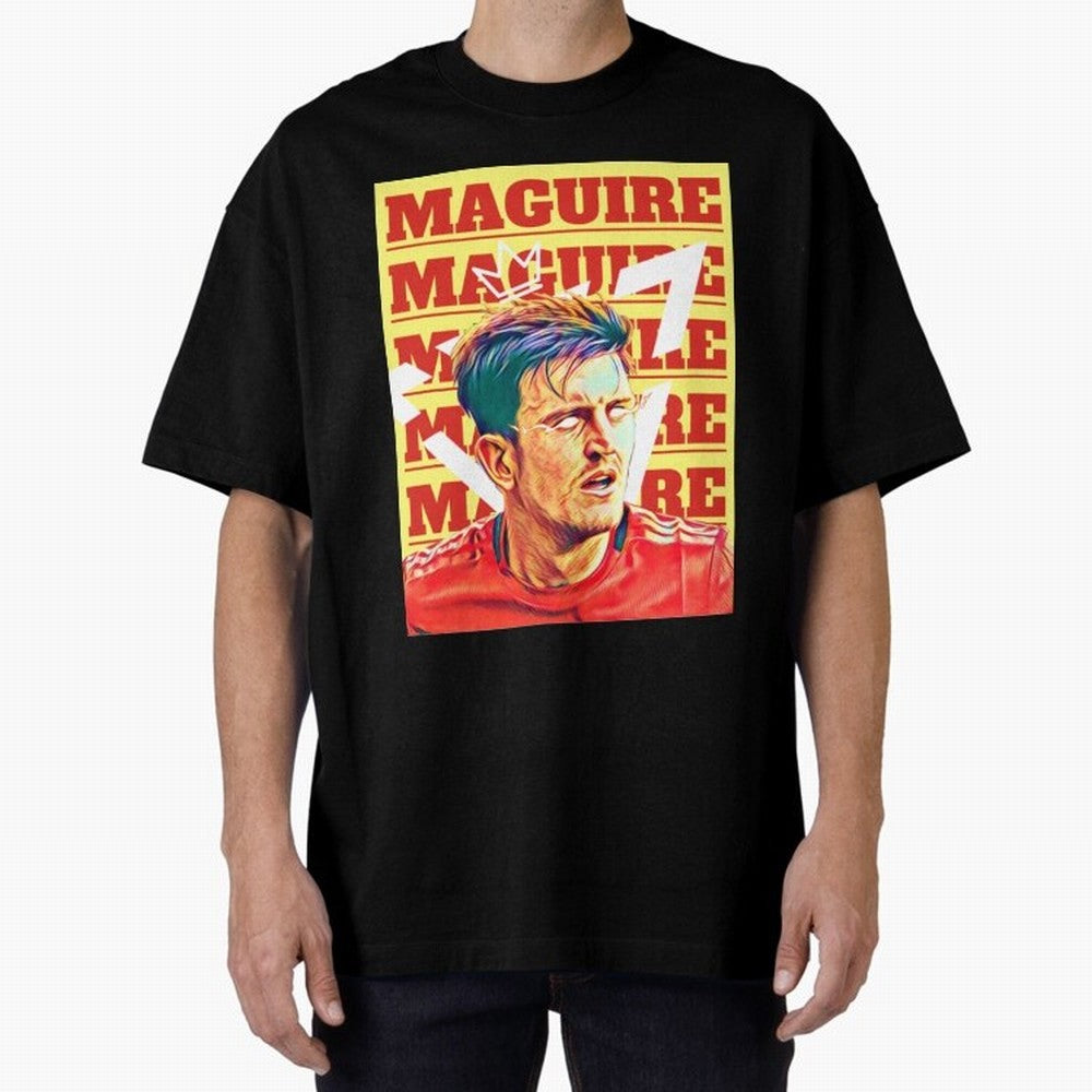 HARRY MAGUIRE, THE CAPTAIN Oversized T-Shirt Represent the Passion of Match Day Hype around FIFA World Cup 2026 Group Stage, CR7 and Messi, Argentina, Game Day Rituals, Football Legends, Country Pride and the Road to the Final; Created for Match