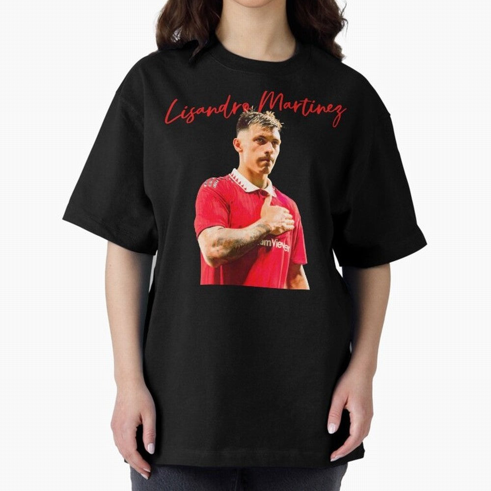 Lisandro Martinez Oversized T-Shirt Fuel the Hype around FIFA World Cup 2026 Spirit, Celebrating Germany, Mbappe, Football Passion, Legendary Performances, Festival Vibes and Supporter Community; Ideal for Fans Who Follow Messi, Cristiano Ronaldo,
