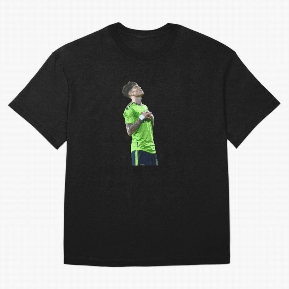 Alejandro Garnacho Oversized T-Shirt Feel FIFA World Cup 2026 Spirit, Featuring England and Germany, Haaland, Championship Spirit, Famous Goals, Roaring Crowds and International Football Unity; Great for Supporters Who Love Legendary Players,