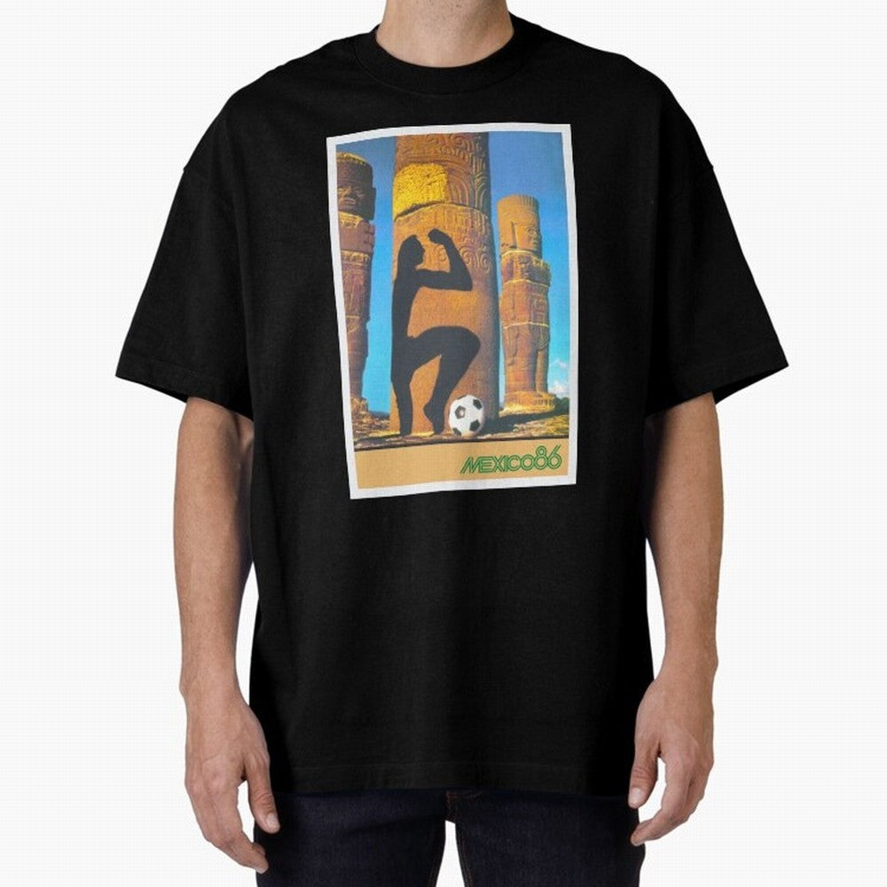 Mexico 86 Oversized T-Shirt Celebrate Unforgettable Nights in FIFA World Cup 2026 USA Canada Mexico Spirit, Filled with Spain and Netherlands, Messi, CR7 and Mbappe, Football History, Final Match Energy, Crowd Noise and Once in a Lifetime Moments;