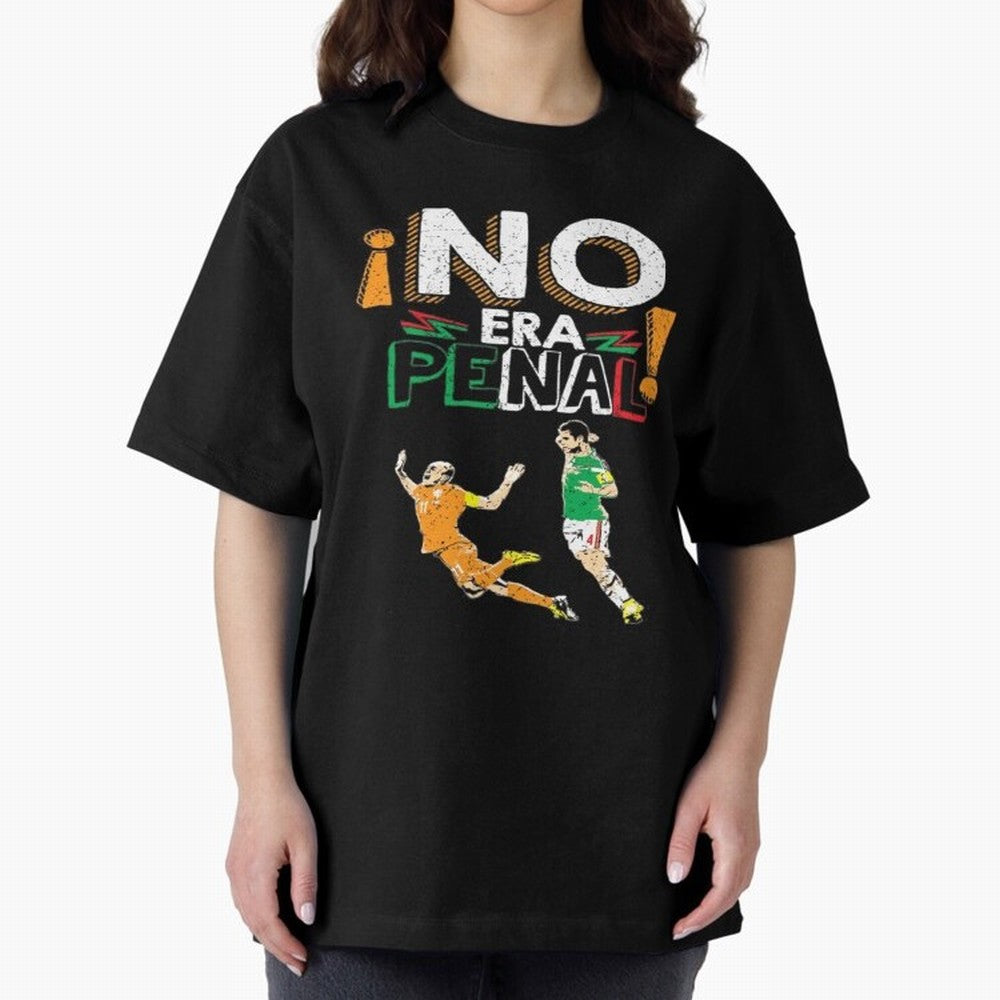 No Era Penal Oversized T-Shirt Show Match Day Excitement for FIFA World Cup 2026 for Fans of Cristiano Ronaldo, Haaland and CR7 and Brazil, Bringing Tournament Hype, Historic Matchups, Family Viewing Parties and Global Sports Pride; Great for