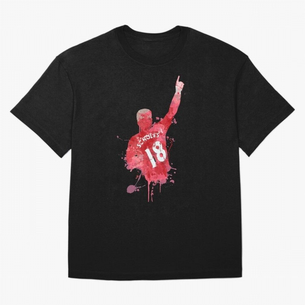 Paul Scholes Manchester United Legend Art Oversized T-Shirt Carry the Dream of Match Day Hype around FIFA World Cup 2026 USA Canada Mexico, Cristiano Ronaldo, Spain and Netherlands, Champion Mindset, Group Stage Buzz, Knockout Tension and