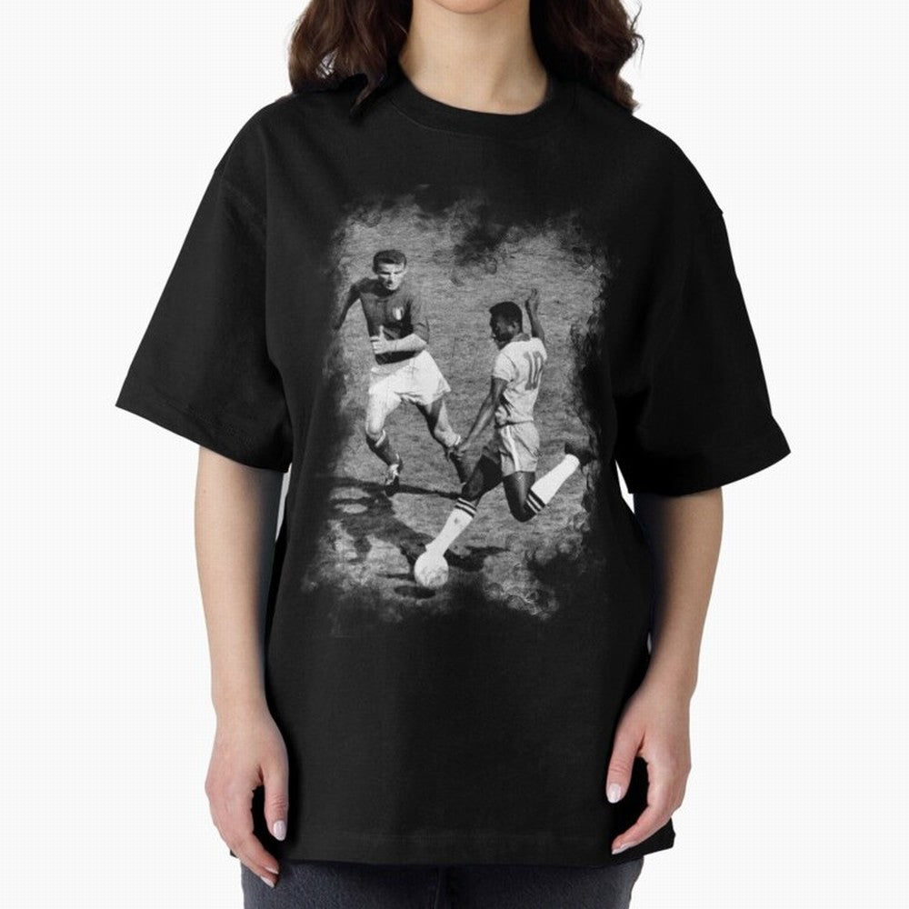 Pele Oversized T-Shirt Celebrate the Road through FIFA World Cup 2026 USA Canada Mexico Spirit, Centered on Germany, Cristiano Ronaldo, Haaland and CR7, Football History, Final Match Energy, Crowd Noise and Once in a Lifetime Moments; Ideal for