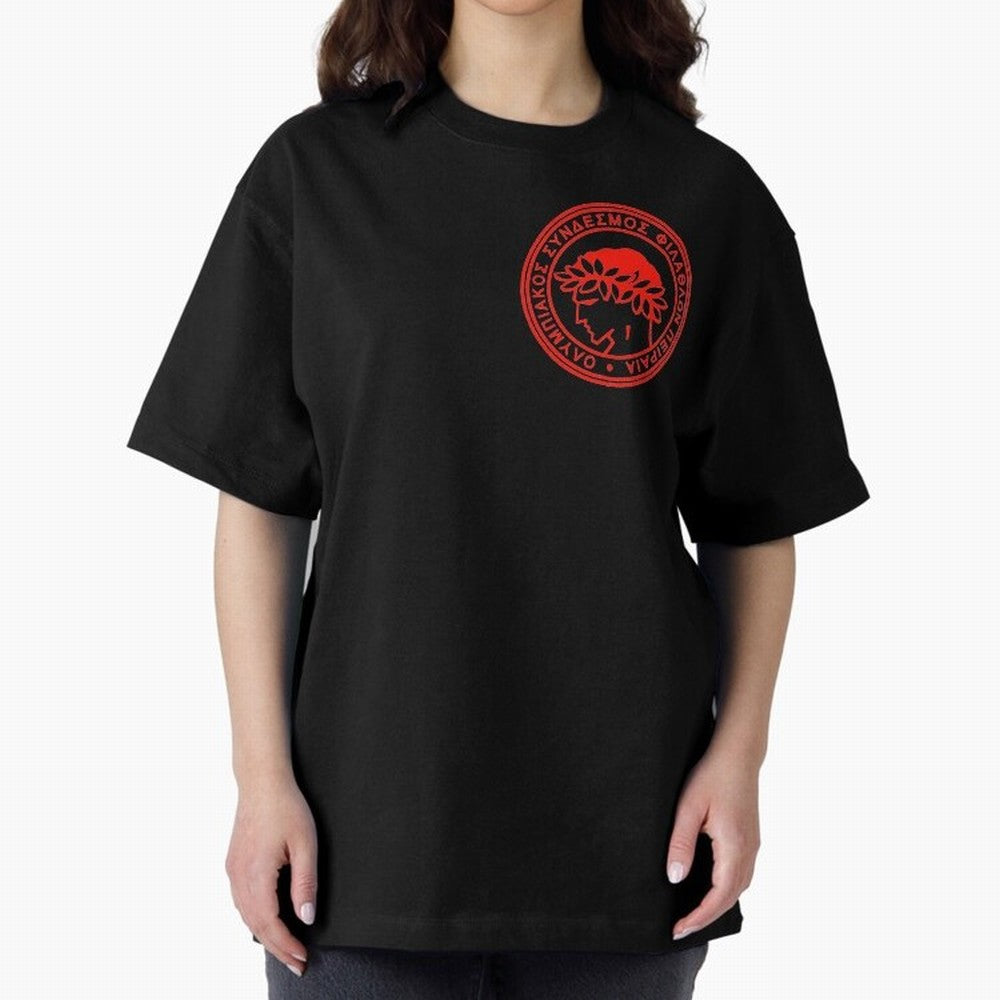 Olympiakos FC Oversized T-Shirt Feel the FIFA World Cup 2026 USA Canada Mexico Journey through Messi, Neymar and Mbappe Highlights, Argentina and Brazil Pride, Stadium Chants, National Pride, Trophy Dreams and Unforgettable Football Memories; Built