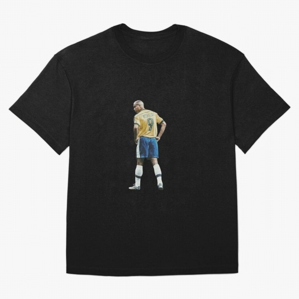 Brazilian Football Player from Milano Oversized T-Shirt Show Up for the Glory of Global Football Passion for FIFA World Cup 2026, Filled with Messi, Neymar and Mbappe, Spain and Netherlands, Stadium Chants, National Pride, Trophy Dreams and